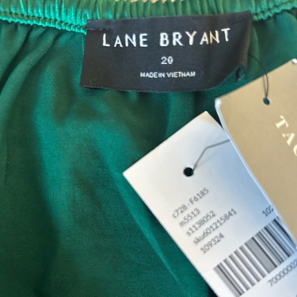 Lane Bryant emerald green holiday wide leg jumpsuit womens size 20 new with tags - Picture 11 of 11